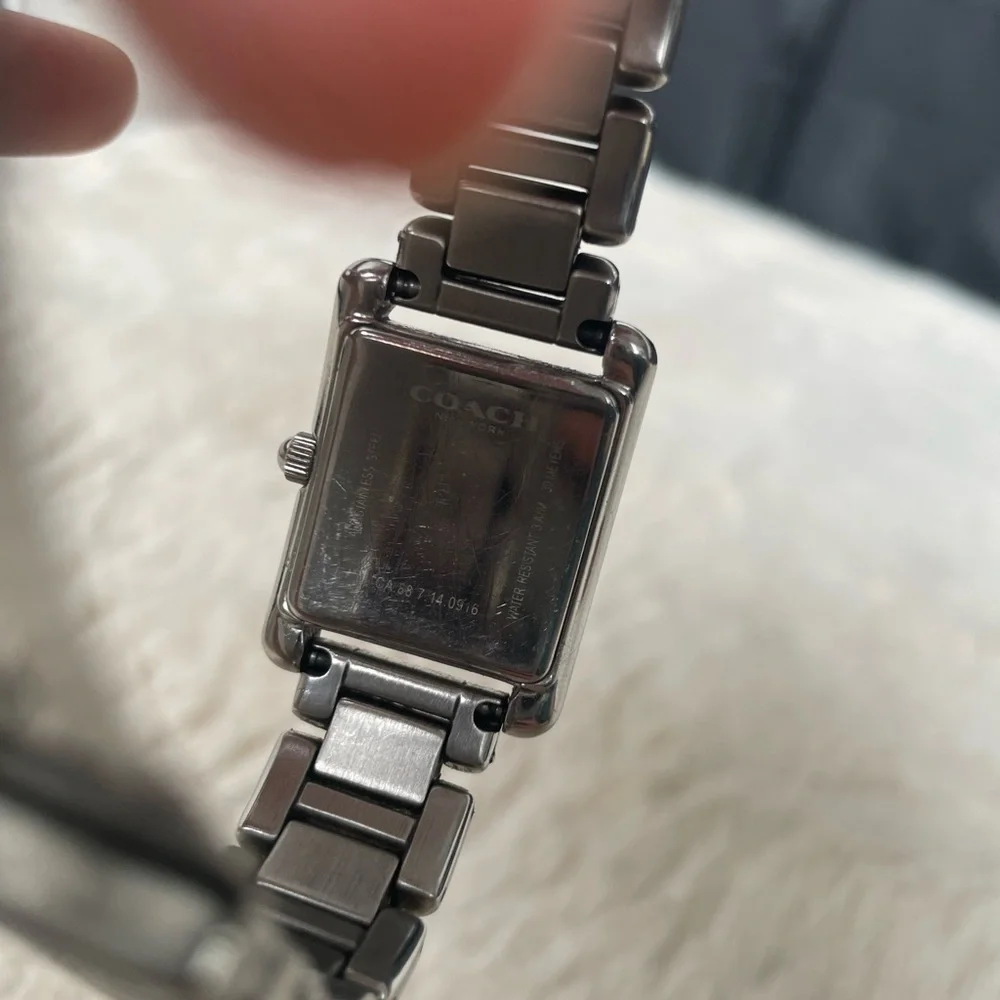 Coach Silver Rectangular Dial Watch - Picture 4 of 5
